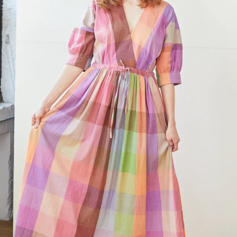 Malibu Dress in Merida Chex | Rujuta Sheth